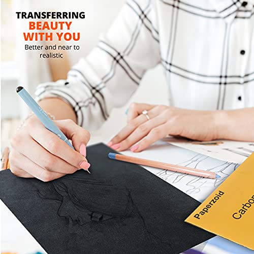 Paperzoid 30-Pack Carbon Paper for Tracing Patterns and Sketches, (8.5×11 Inches) A4 Size | The Storepaperoomates Retail Market - Fast Affordable Shopping