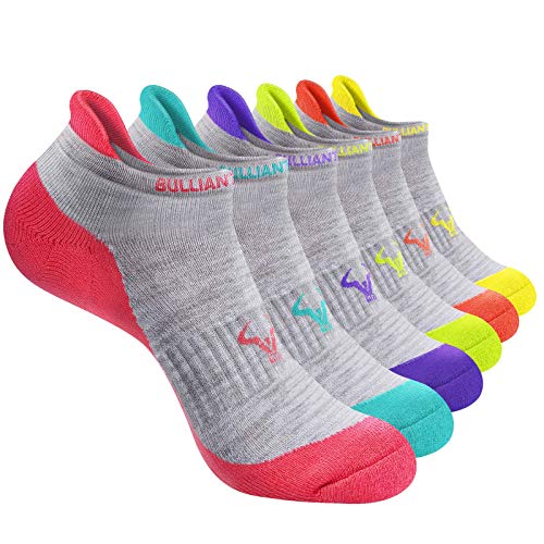 BULLIANT Women’s Athletic Socks 2/6 pairs, Running Anle Socks No Show For Women Full Cushion Sole