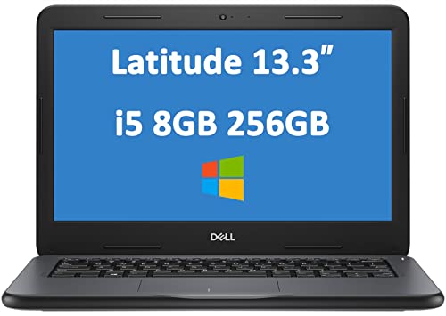 Dell Latitude 3000 3310 13.3″ IPS HD Business Laptop (Intel Quad-Core i5-8265U (Beats i7-7500U), 8GB DDR4 RAM, 256GB PCIe M.2 SSD) Type-C (DisplayPort), HDMI, Webcam, RJ-45, Windows 10 Professional