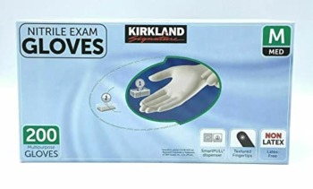 Kirkland Signature Nitrile Gloves, Box of 200, Medium for Health Care, Food Service, Home other uses…. | The Storepaperoomates Retail Market - Fast Affordable Shopping