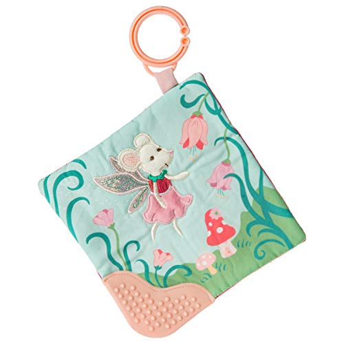 Mary Meyer Fairyland Forest Crinkle Teether Toy with Baby Paper and Squeaker, 6 x 6-Inches, Fairy Mouse