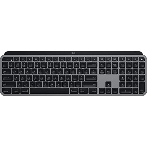 Logitech MX Keys Advanced Illuminated Wireless Keyboard for Mac – Bluetooth/USB (Renewed)