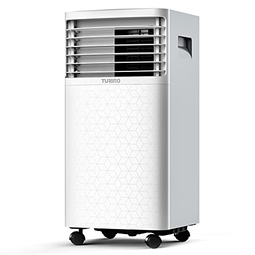 TURBRO Greenland 10,000 BTU Portable Air Conditioner, Dehumidifier and Fan, 3-in-1 Floor AC Unit for Rooms up to 400 Sq Ft, Sleep Mode, Timer, Remote Included (6,000 BTU SACC)