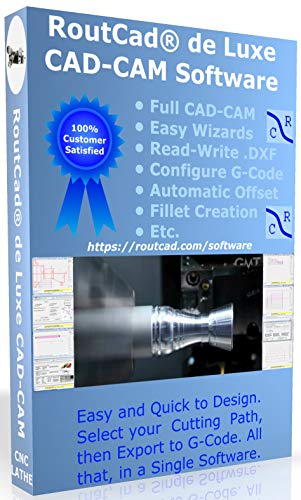 CAD-CAM CNC Lathe Software for Mach 3-4, Linux CNC, EMC2, Fanuc, Sherline CNC. Design your part and generate the g-code with a single easy to use software, plus many tutorial training videos included.