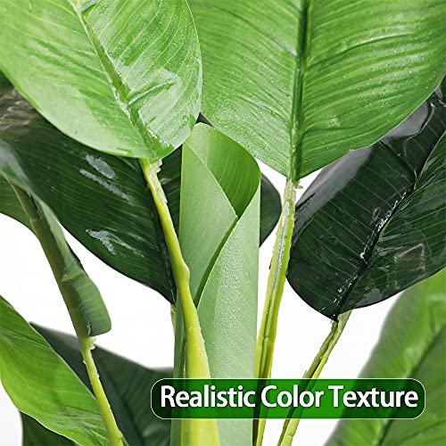 Solution4Patio Artificial Banana Tree, 5 ft. Arbre Artificiel, 2 Stalk,Tropical Faux Plants Greenery Realistic for Living Room, Home, Restaurant, Cafe or Office Corner Out/Indoor Decor #D418A00 | The Storepaperoomates Retail Market - Fast Affordable Shopping