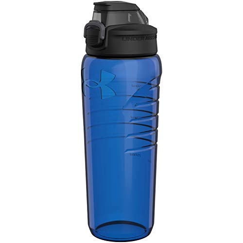 Under Armour 24oz Water Bottle, Pro Lid Cover, Shatter Proof, Stain & Odor resistant , Royal
