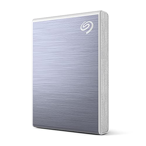 Seagate One Touch SSD 1TB External SSD Portable – Blue, speeds up to 1030MB/s, with Android App, 1yr Mylio Create, 4mo Adobe Creative Cloud Photography plan​ and Rescue Services (STKG1000402)