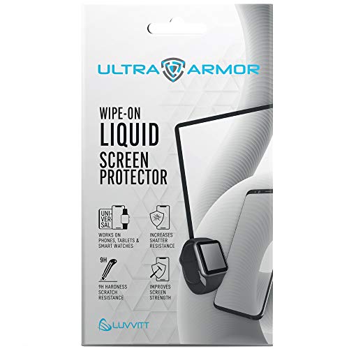 Ultra Armor Liquid Glass Screen Protector for All Smartphones Tablets and Watches Wipe On Nano Protection – Universal