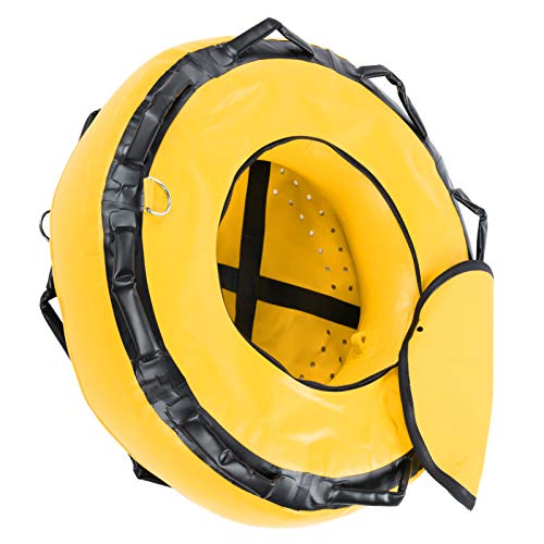 Keenso Diving Marker, Heavy Duty 1000D Freediving Buoy Diving Buoy Marker Safety Buoyancy Signal(Yellow) Diving