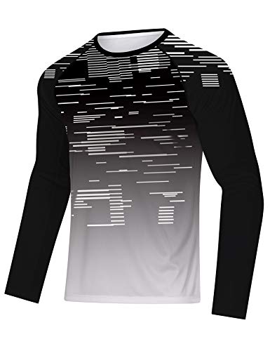 GOUTDOO Hiking Shirts for Men UPF 50+ UV Protection Grey XL