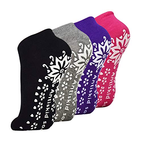 ELUTONG Non Slip Yoga Socks for Women with Grip Anti-Skid Pilates, Barre,Workout,Tile Wood Floors Slipper Socks