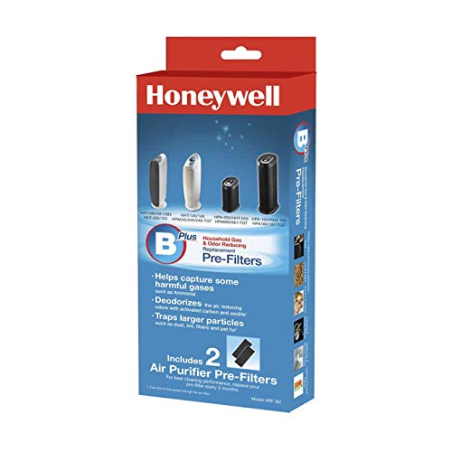 Honeywell HRF-B2 Filter B Household Odor and Gas Reducing Air Purifier Cleaner Pre Filter Replacement Part for Dust, Lint, Fibers & Pet Fur (6 Pack)