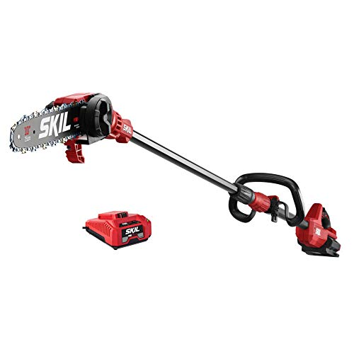 Skil PS4561C-10 PWR CORE 40 Brushless 40V 10” Pole Saw Kit, One Size, Red