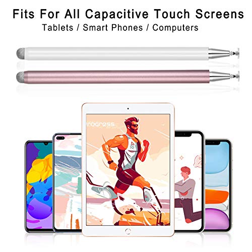 Stylus Pens for iPad, Touch Screens Stylus Pencils High Sensitivity Disc & Fiber Tip Universal Stylus with Magnetic Cap Compatible with iPad, iPhone, Android, Microsoft Tablets | The Storepaperoomates Retail Market - Fast Affordable Shopping