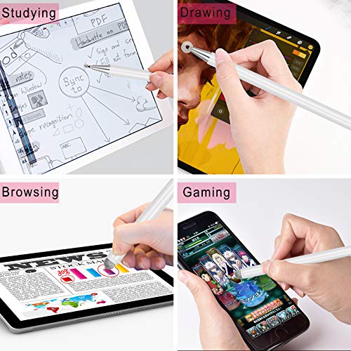 Stylus Pens for iPad, Touch Screens Stylus Pencils High Sensitivity Disc & Fiber Tip Universal Stylus with Magnetic Cap Compatible with iPad, iPhone, Android, Microsoft Tablets | The Storepaperoomates Retail Market - Fast Affordable Shopping