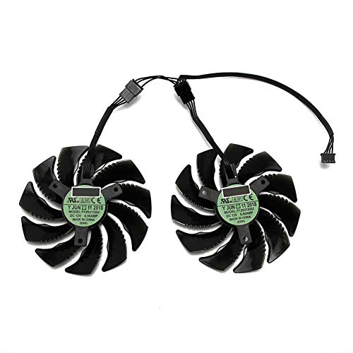 88MM T129215SU PLD09210S12HH 4Pin Cooling Fan for Gigabyte GTX 1050 1060 1070 960 RX 470 480 570 580 Graphics Card Cooler Fan (2 PCS)