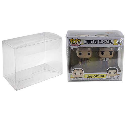 Viturio Plastic Box Protector Cases Compatible with Funko Pop! 2-Pack and VYNL Figures Clear .50mm (5 Pack)