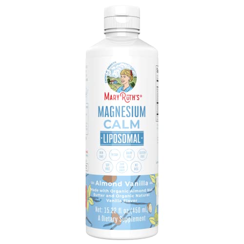 Magnesium Bisglycinate by MaryRuth’s | 1 Month Supply | No Sugar Added | Magnesium Supplement | Calm Magnesium Liquid for Adults | Bone, Nerve, Gut Health | Vegan | Non-GMO | Gluten Free | 15.22 Fl Oz