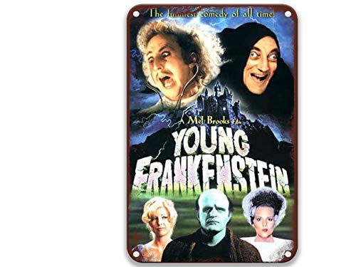 Young Frankenstein 1974 ,Vintage Movies Metal Tin Signs Chic for Art Bathroom Country Home Decor Farmhouse 8×12 Inches