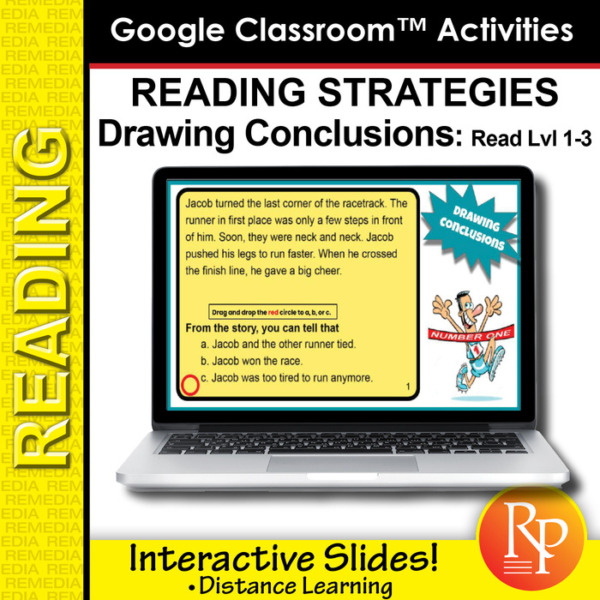 Google Classroom Activities: Drawing Conclusions – Reading Strategies Level 1-3