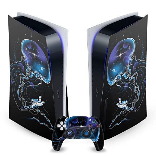 Head Case Designs Officially Licensed Tobe Fonseca Big Jellyfish Art Mix Vinyl Faceplate Sticker Gaming Skin Decal Compatible With Sony PlayStation 5 PS5 Disc Edition Console & DualSense Controller