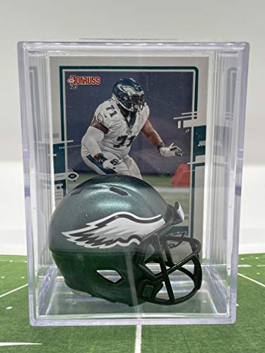 Philadelphia Eagles NFL Helmet Shadowbox w/Jason Peters card