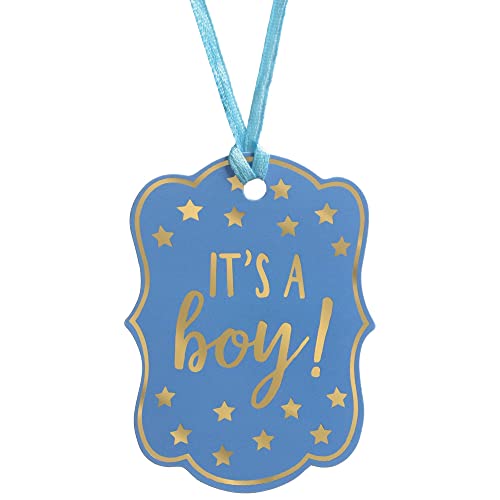 It’s A Boy Baby Shower Tags – 2″ x 3″, 25 Pcs | The Storepaperoomates Retail Market - Fast Affordable Shopping