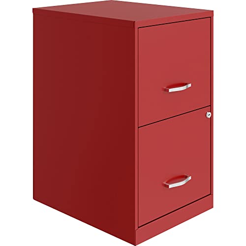 Lorell SOHO Lateral File, 45 cm, Red