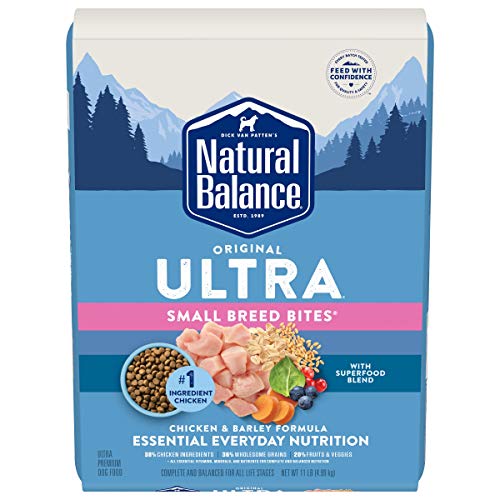 Natural Balance Original Ultra Chicken & Barley Small-Breed Bites Dry Dog Food 11 Pound (Pack of 1)