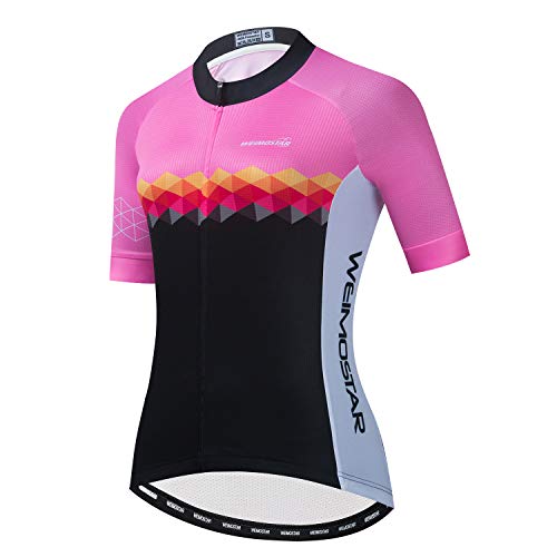 JPOJPO Mountain Bike Jersey Women, Women’s Cycling Jersey Biking Shirt Jacket Tops, Comfortable Quick Dry