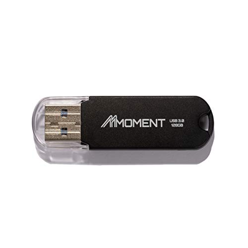 Mmoment MU50 128GB Single Pack USB 3.0 Flash Drive, Thumb Drive for Data Storage, Memory Stick with Read Speed up to 110MB/s, Compact Size Jump Drive, Modern Matte White (128GB)