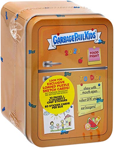 2021 Topps Garbage Pail Kids Series 1 ‘Food Fight!’ Collectible ORANGE Tin (10 pks/tin)