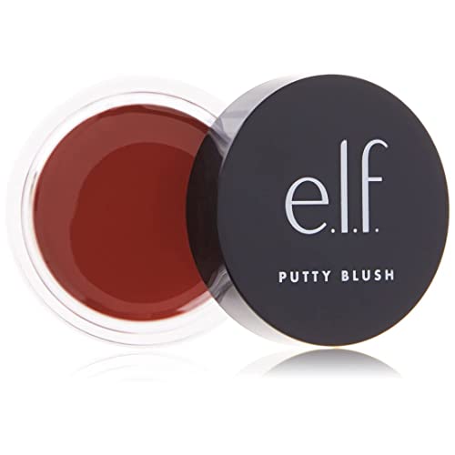 e.l.f. Putty Blush, Creamy & Ultra Pigmented Blush For Natural Glow, Infused with Argan Oil & Vitamin E, Vegan & Cruelty-Free, Bali, 0.35 Oz (10g)