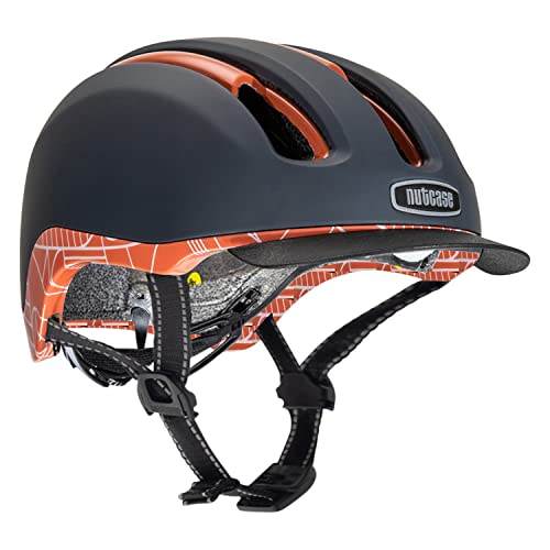 Nutcase, VIO Adventure Bike Helmet and MIPS Protection for Road Cycling and Commuting, Bahaus Red MIPS, L/XL: 59cm-62cm