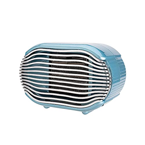 XThermal Portable Office Heater – Ceramic Heater for Desk Use 800w Power Output – Warm Hands, Legs – Useful for Bedroom and Kitchen Also (Blue)