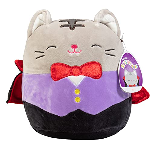 Squishmallow 8″ Tally The Cat Vampire – Official Kellytoy Halloween Plush – Cute and Soft Stuffed Animal Toy – Great Gift for Kids – Ages 2+