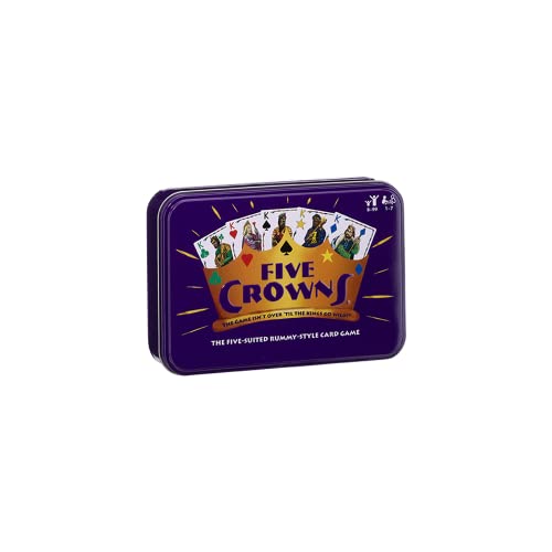 SET Five Crowns Collectible Tin -—Rummy-Style Card Game — Game Night Favorite for Adults and Kids — for Ages 8 and Up