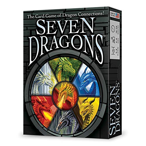 LOONEY LABS Seven Dragons Card Game – Fun Card Games Board Games for Kids and Adults Adult Card Games Kid Games Family Games for Game Night Dragon Game 2-5 Player Games Age 6 to Adult 72 Playing Cards