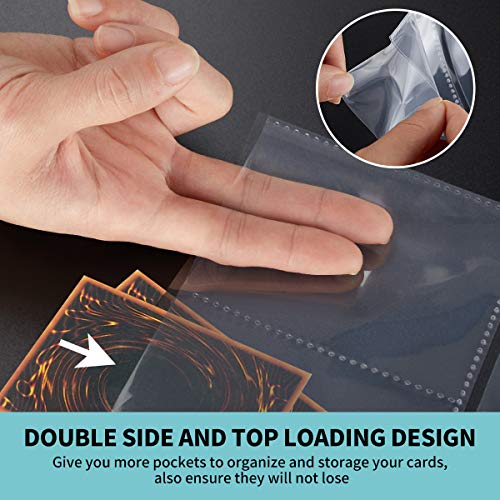 9 Pocket Page Protector – 540 Pockets Premium Double Side Trading Card Sleeves Pages for 3 Ring Binder, Standard Size Card Sheets Protectors Fit for Sport Cards, Coupon, Business Cards, Pokemon Cards | The Storepaperoomates Retail Market - Fast Affordable Shopping