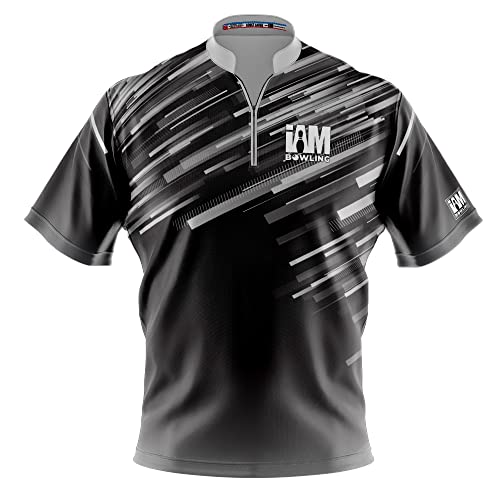 Logo Infusion Dye-Sublimated Bowling Jersey (Sash Collar) – I AM Bowling Fun Design 2006 – NO Logo (Men’s M) Multicolored