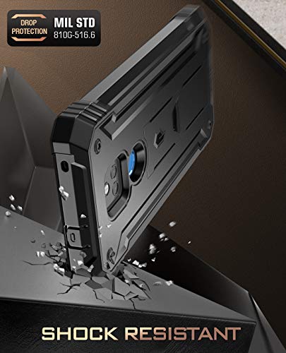 Poetic Revolution Series Case for Moto G Play (2021), Full-Body Rugged Dual-Layer Shockproof Protective Cover with Kickstand and Built-in-Screen Protector, Black | The Storepaperoomates Retail Market - Fast Affordable Shopping