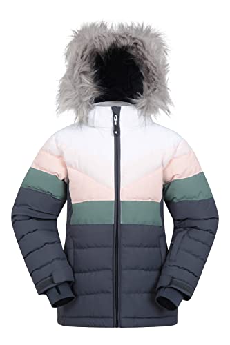 Mountain Warehouse Arctic Winter Kids Ski Jacket – Water Resistant Khaki 9-10 Years