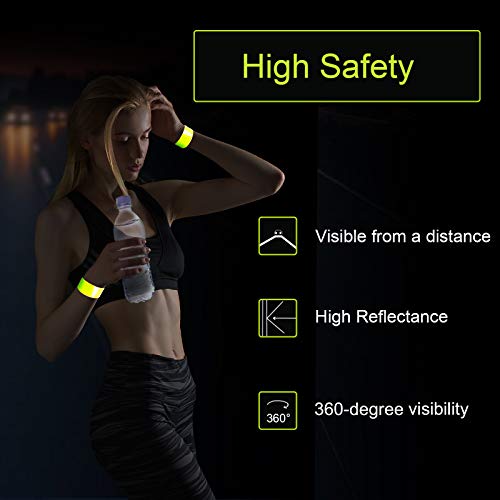 4 PCS Reflective Bands for Wrist, Arm, Ankle,Leg. High Visibility Reflective Bands, Safety Reflector Tape Straps,  High Visibility Reflective Gear for Night Running, Cycling, Walking | The Storepaperoomates Retail Market - Fast Affordable Shopping