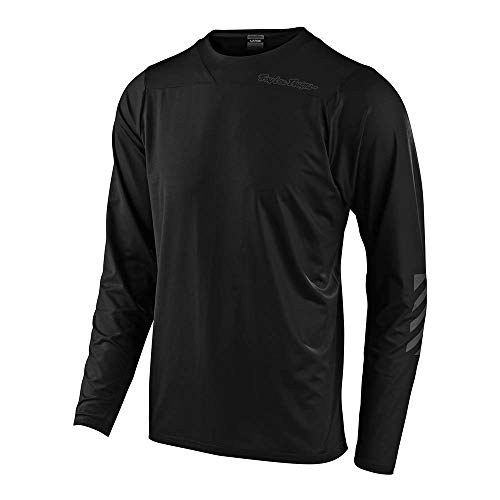 Troy Lee Designs Cycling MTB Bicycle Mountain Bike Jersey Shirt for Men, Skyline LS (Black, X-Large)