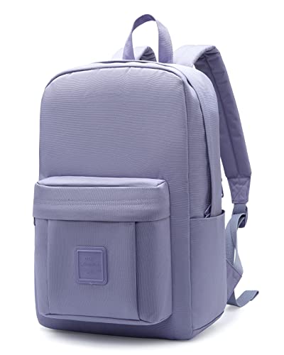 HotStyle 599s Simple Backpack, Classic Bookbag with Multi Pockets, Durable for School & Travel, Purple