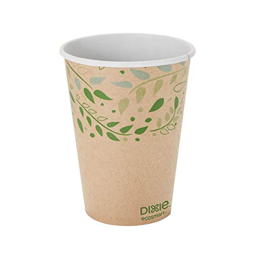 Dixie EcoSmart 16 oz 100% Recycled Fiber Hot Cup by GP PRO (Georgia-Pacific), Fits Large Lids, 2346R (CASE), 1000 Count (50 Cups Per Sleeve, 20 Sleeves Per Case)
