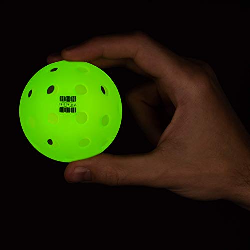 Shadow-Ball Pickleball Gift, Glow in The Dark Pickleballs, 4 Outdoor Pickleballs with Charging Flashlight and Batteries, for Those who Enjoy Pickleball | The Storepaperoomates Retail Market - Fast Affordable Shopping