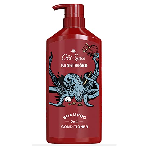 Old Spice Krakengard 2in1 Shampoo & Conditioner for Men, 21.9 Fl Oz
