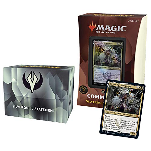 Magic The Gathering Strixhaven Commander Deck – Silverquill Statement (Black-White)