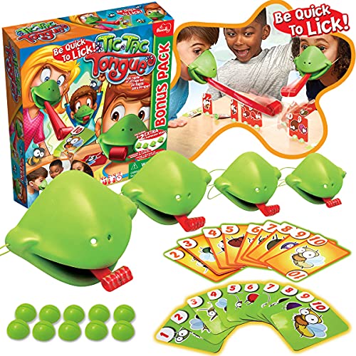 TIC TAC Tongue Game, Be Quick to Lick The Bugs, Chameleon Game, Ages 4+, Family Games, Memory Game, Fun Games, Toys for Girls, Toys for Boys, Party Games